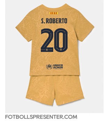 Barcelona Sergi Roberto #20 Bortatröja Barn 2022-23 Kortärmad (+ korta byxor)
